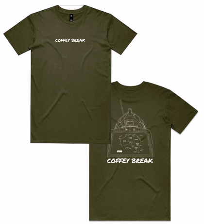 CB - Staple Tee Army - White Print