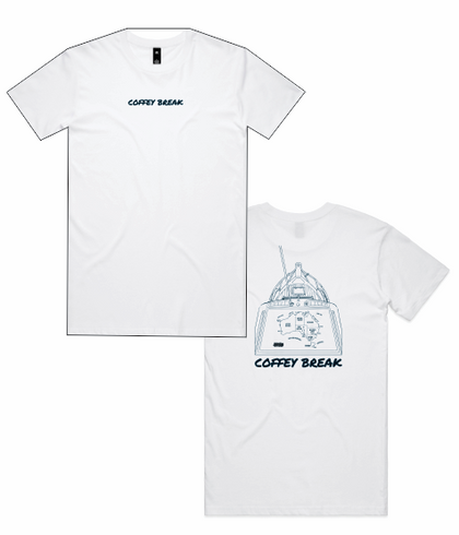 CB - Staple Tee White - Black Print