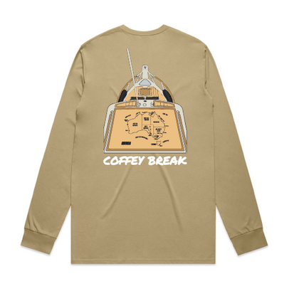 CB - Long Sleeve Tee Khaki - Colour Print