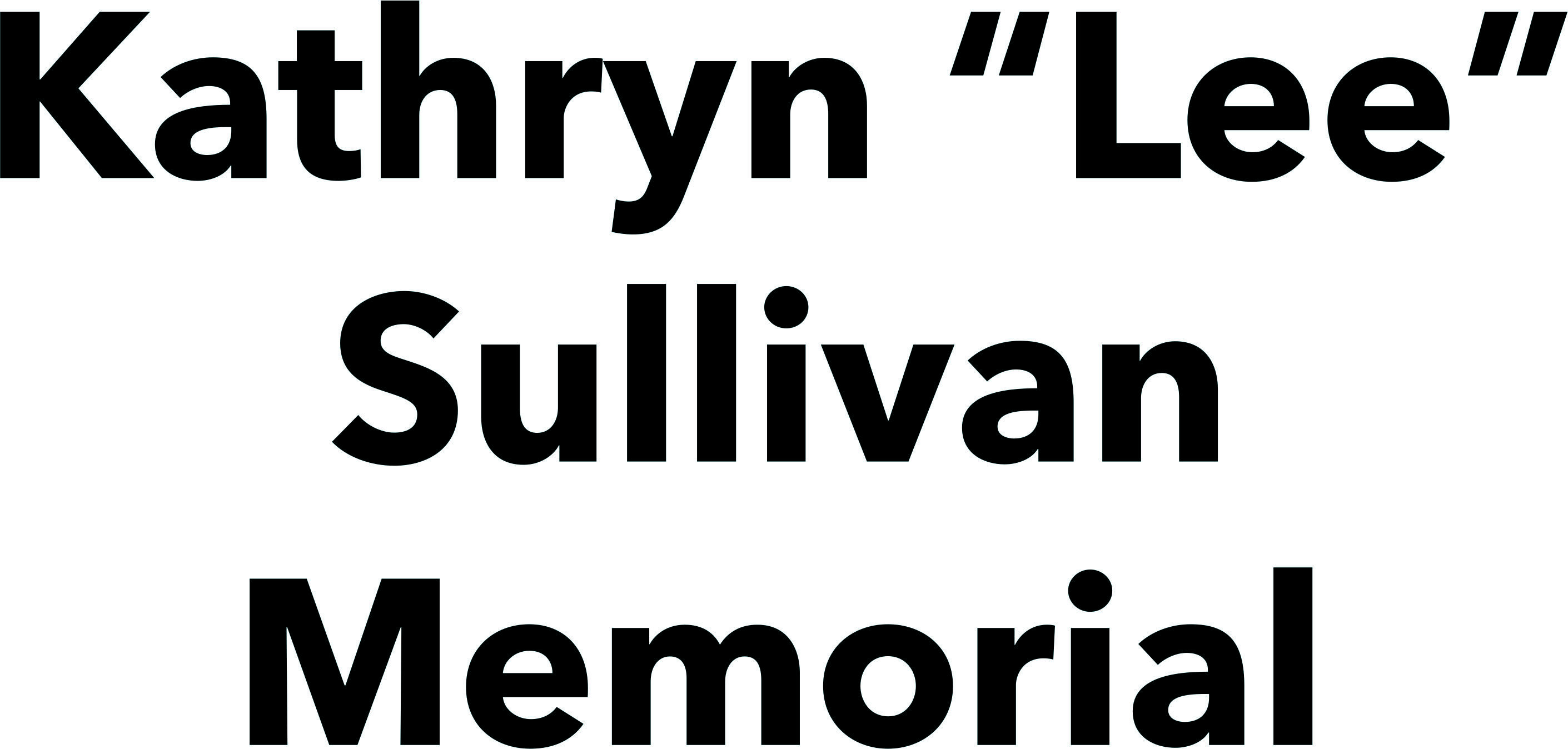 Kathryn Lee Sullivan Memorial