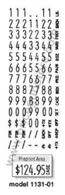 Monarch paxar 1131 label gun white labels