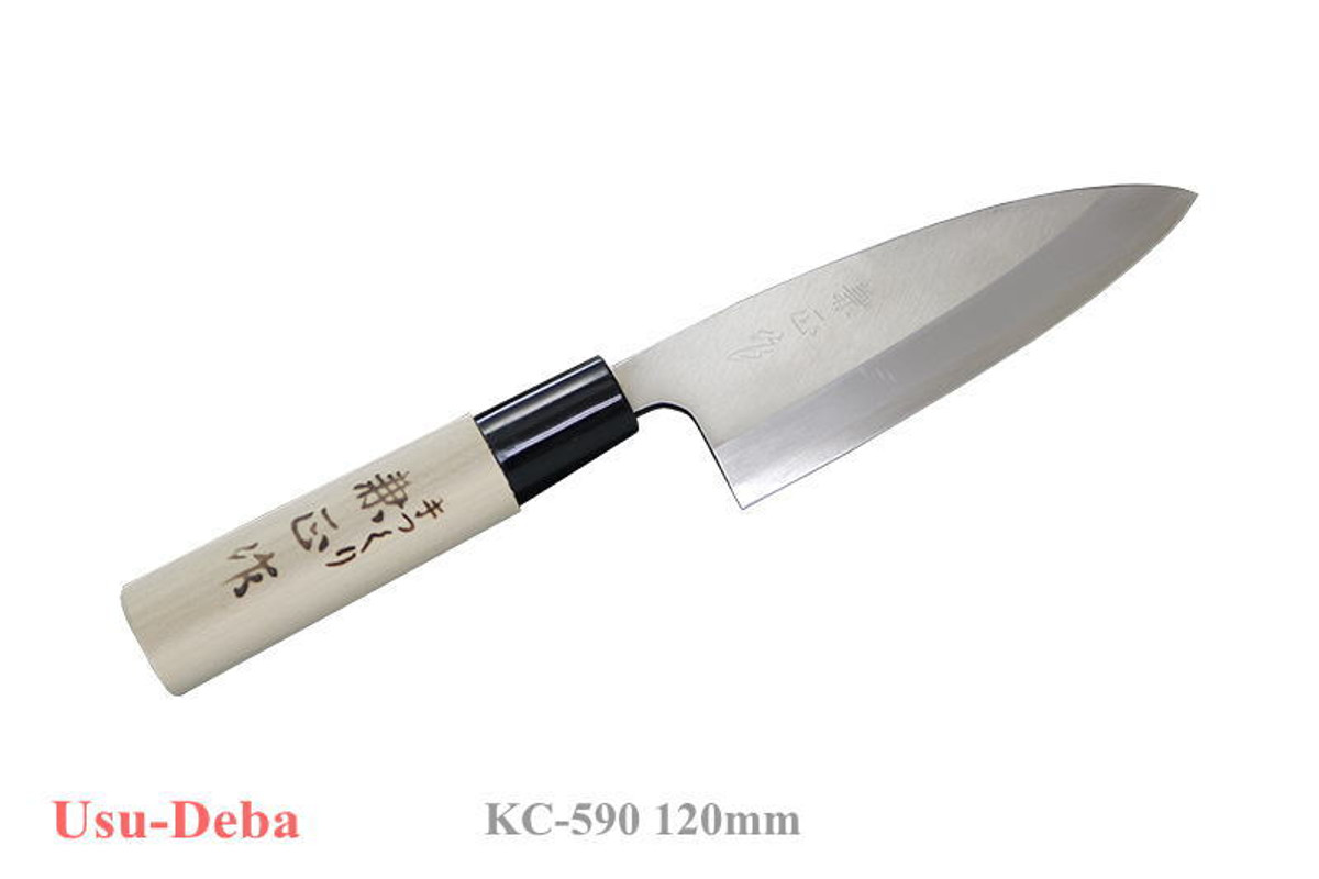 KC-590 Usu-Deba Stainless Steel 120mm Kitchen Cutlery Knife KC-590 Usu-Deba Stainless Steel 120mm Kitchen Cutlery Knife