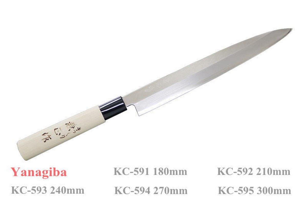 KC-595 Yanagiba Stainless Steel 300mm Kitchen Cutlery Knife KC-595 Yanagiba Stainless Steel 300mm Kitchen Cutlery Knife