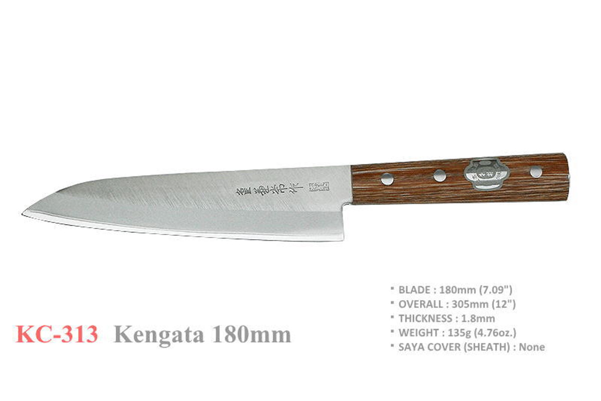 KC-313 Kengata High Carbon Steel 180mm Kitchen Knife KC-313 Kengata High Carbon Steel 180mm Kitchen Knife