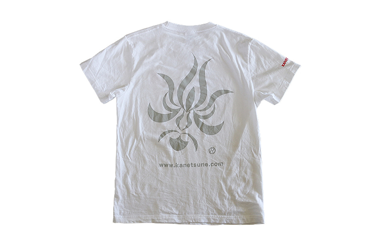 K-914 Extra-Large White Cotton T-Shirt with Kanetsune Logo