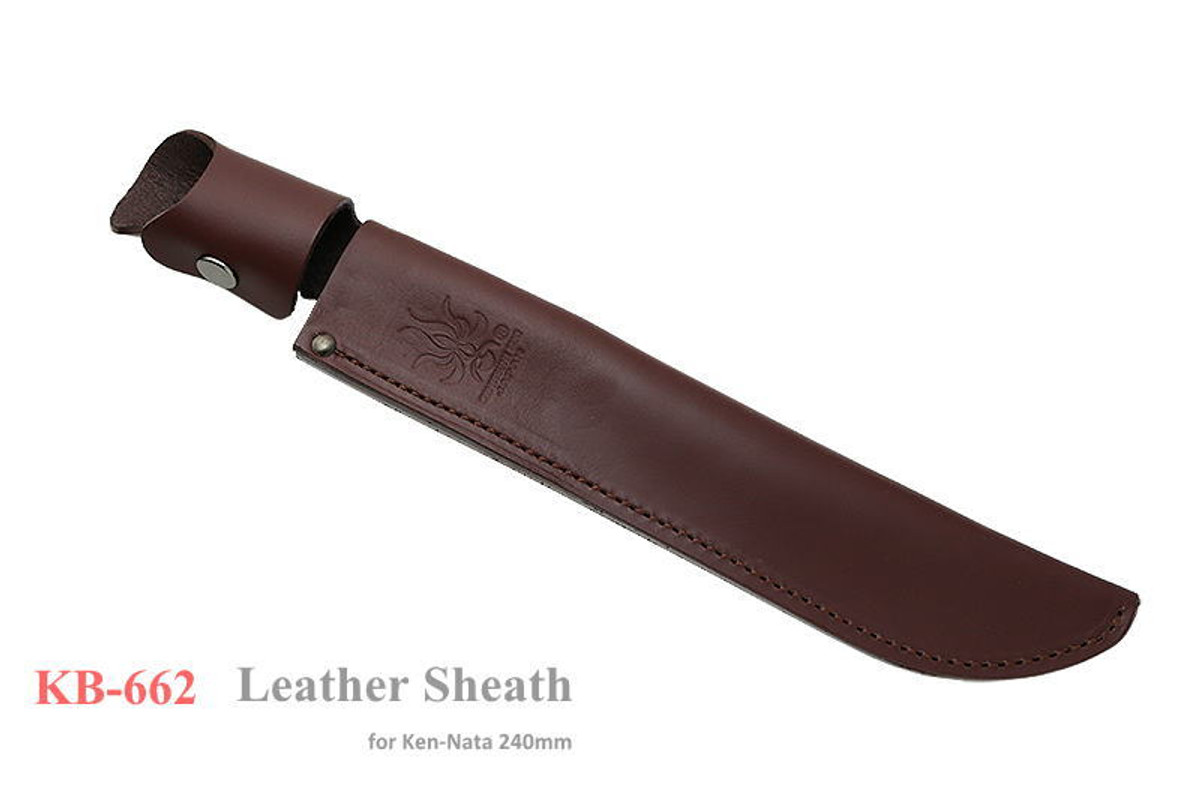 KB-662 Ken-Nata 240mm Leather Fixed Blade Hunting Knife Sheath KB-662 Ken-Nata 240mm Leather Fixed Blade Hunting Knife Sheath