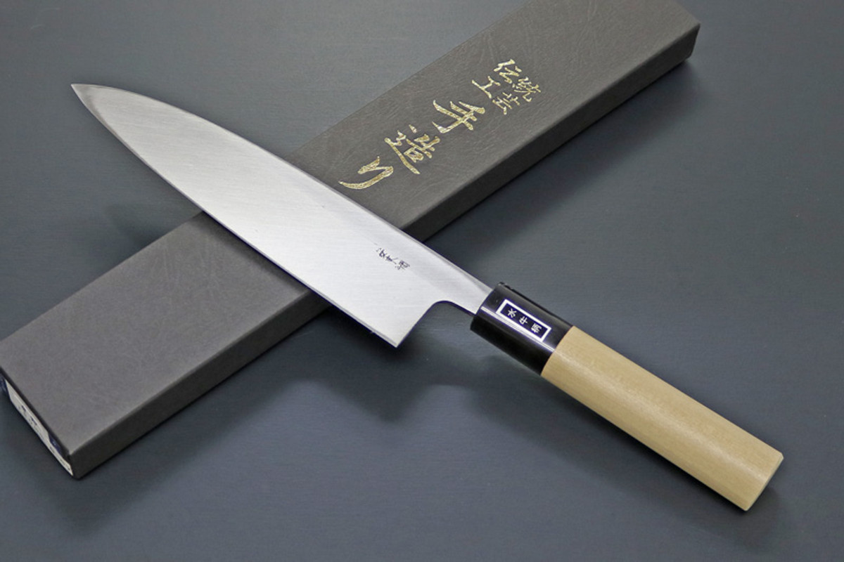 bora「白夜」 G-68 Mioroshi-Deba White 195mm Kitchen Cutlery Chef Knife
