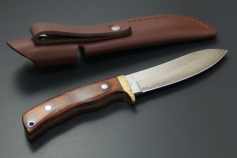 KB-552 Subaru Skinner VG-10 Stainless Damascus 112mm Field Knife