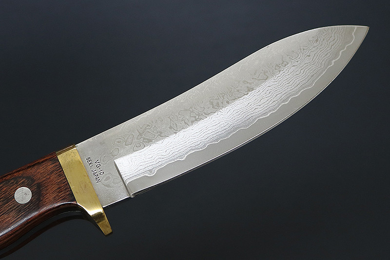 KB-552 Subaru Skinner VG-10 Stainless Damascus 112mm Field Knife