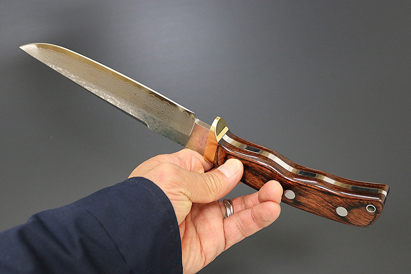 KB-553 Subaru-180 VG-10 Stainless Damascus 180mm Field Knife