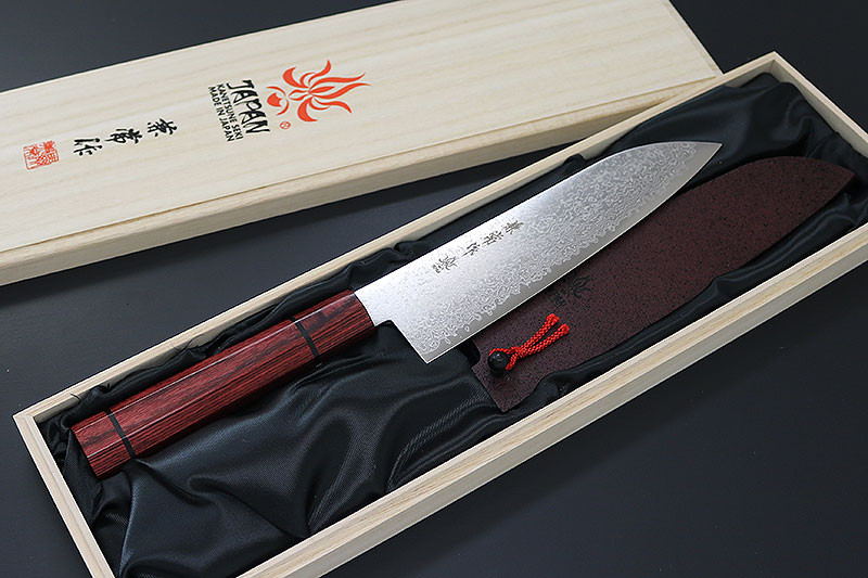 KC-823 Minamo-Kaze Santoku Damascus 210mm Kitchen Knife