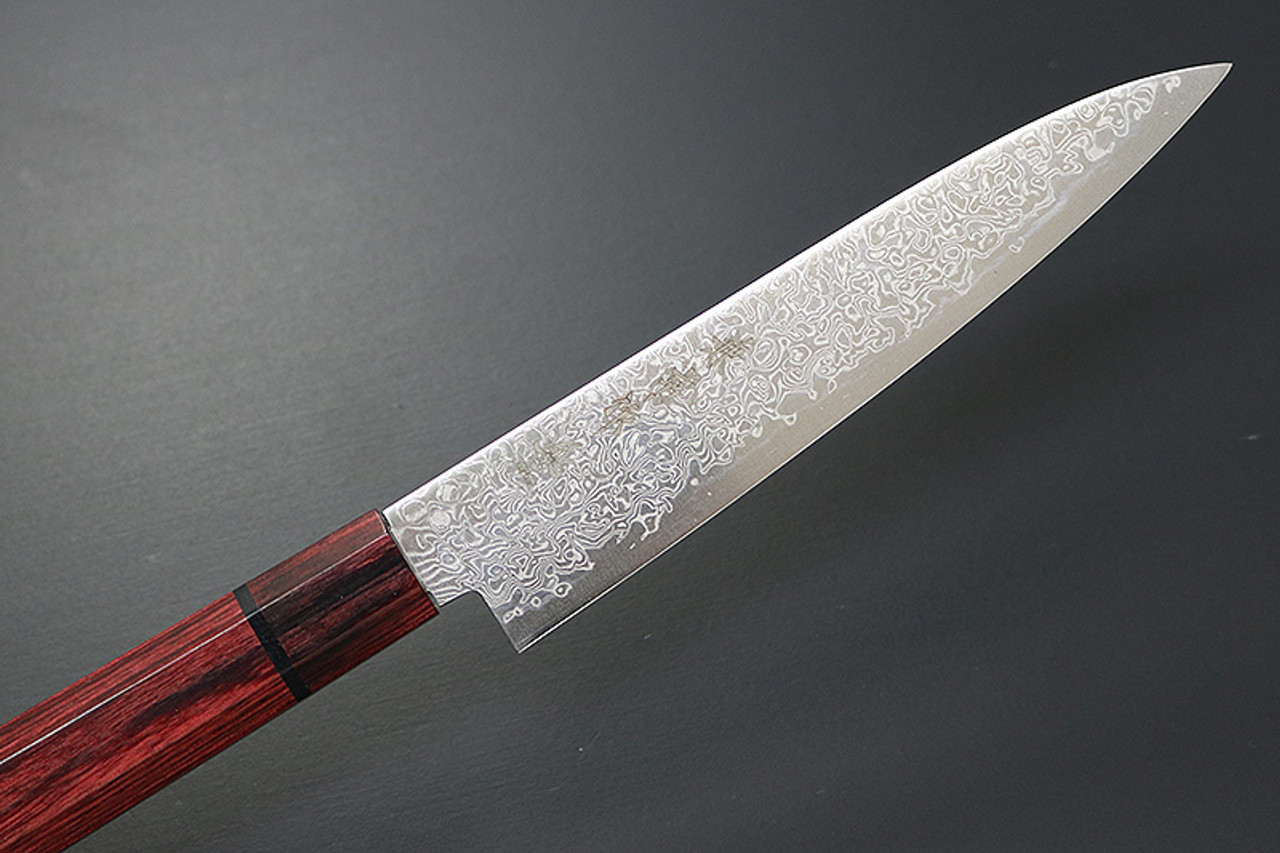 KC-824 Minamo-Kaze Damascus 135mm Petty Kitchen Cutlery Paring Knife