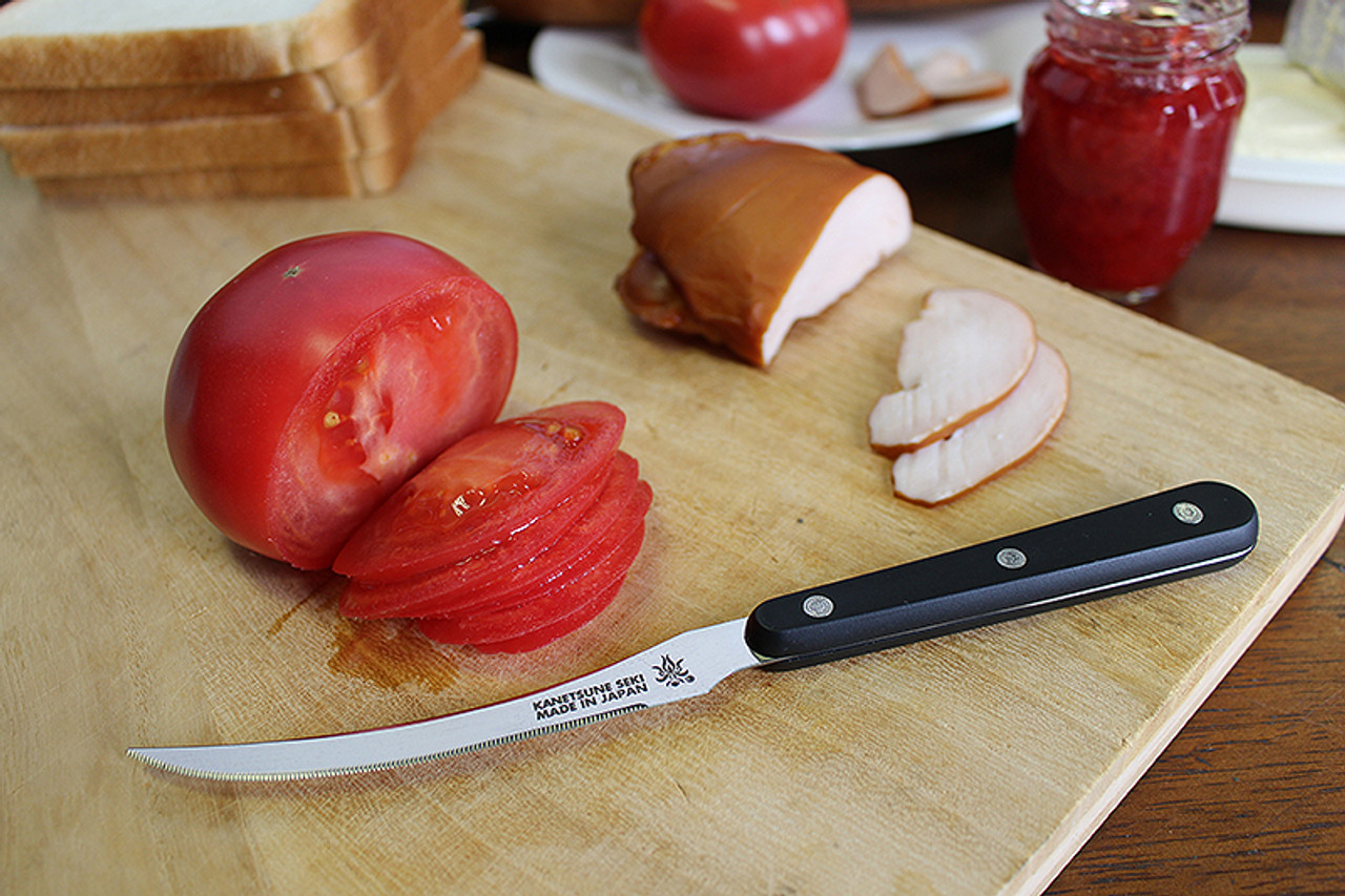 Kanetsune Tomato Slicer Kitchen Knife Serrated, KC093