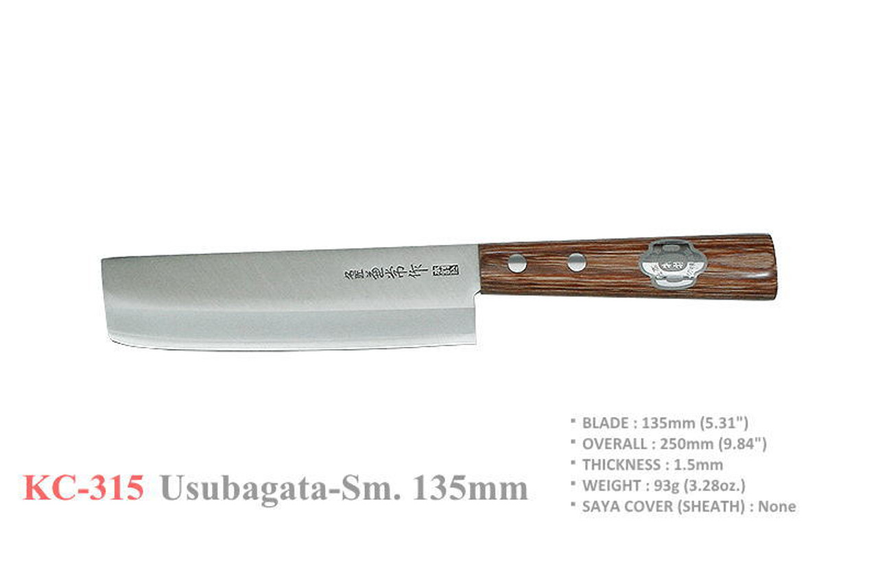 Kanetsune Seki Japan KC-315 High Carbon Steel 135mm Usubagata-Sm Kitchen  Knife