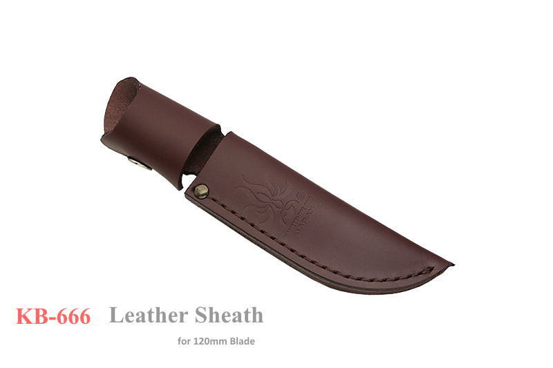 Ken-z様 KB-666 Ken-Nata 120mm Leather Fixed Blade Hunting Knife Sheath