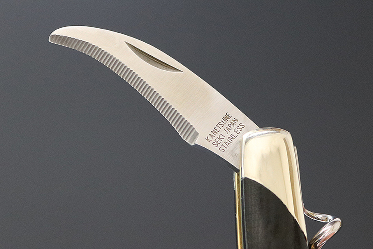 KC-002 AUS-8 Stainless Steel Black Sommelier Knife