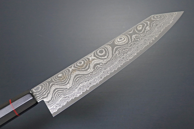 KANKIKUSUI Knifes, Kitchen knife, Japanese chef knife, hand forged high carbon steel sharp cooking knife, suitable for meat, fish, vegetables, and van KC-813 Namishibuki Wa-Santoku Damascus 180mm Kitchen Cutlery Knife