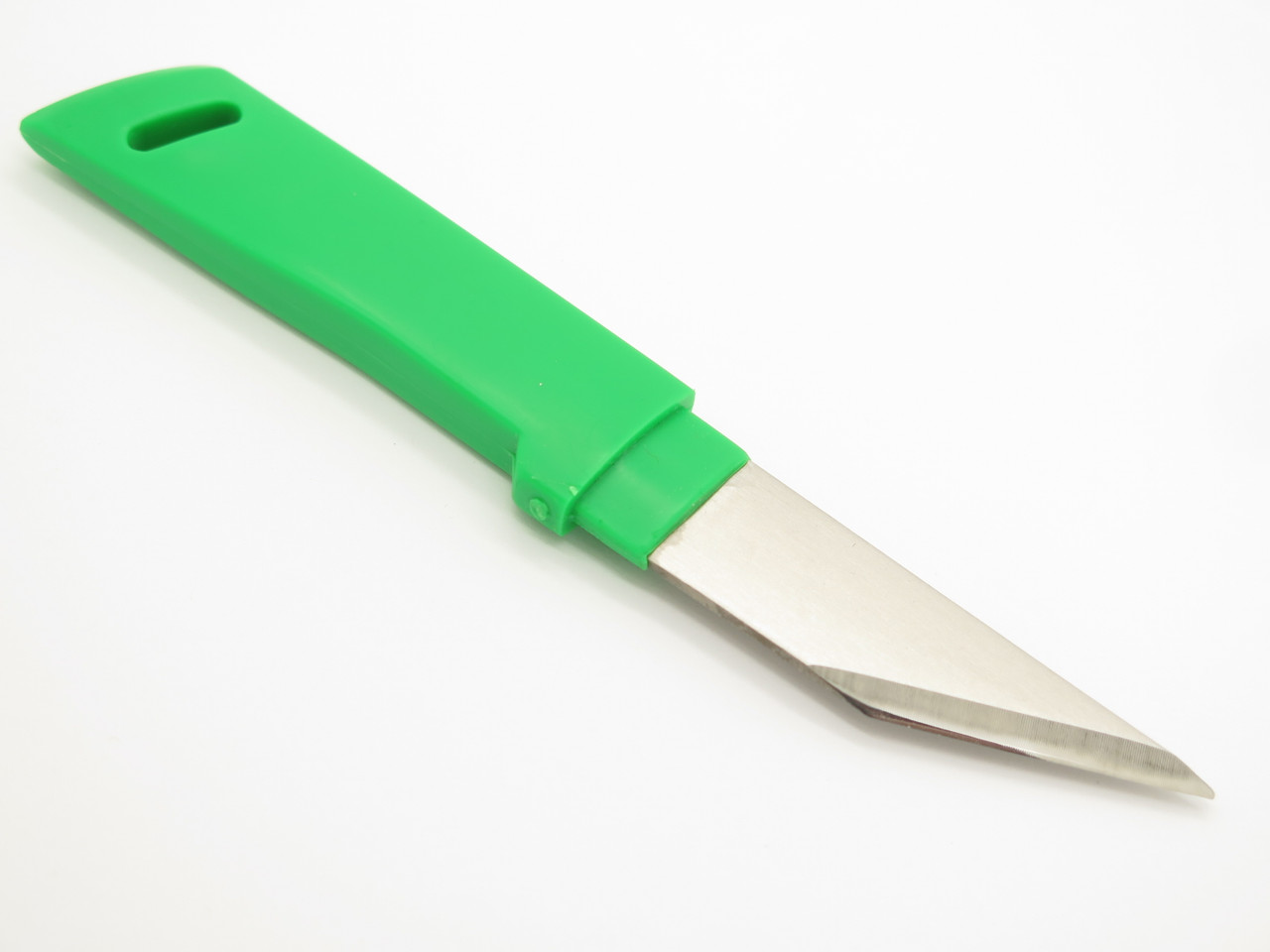 KB-614 420J Stainless Steel 40mm Green Kiridashi Knife - Kanetsune USA