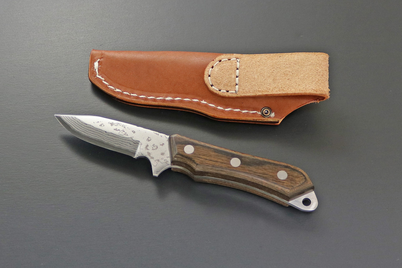 KB-269 Seseragi 2 Drop Damascus Blue Steel 70mm Field Knife