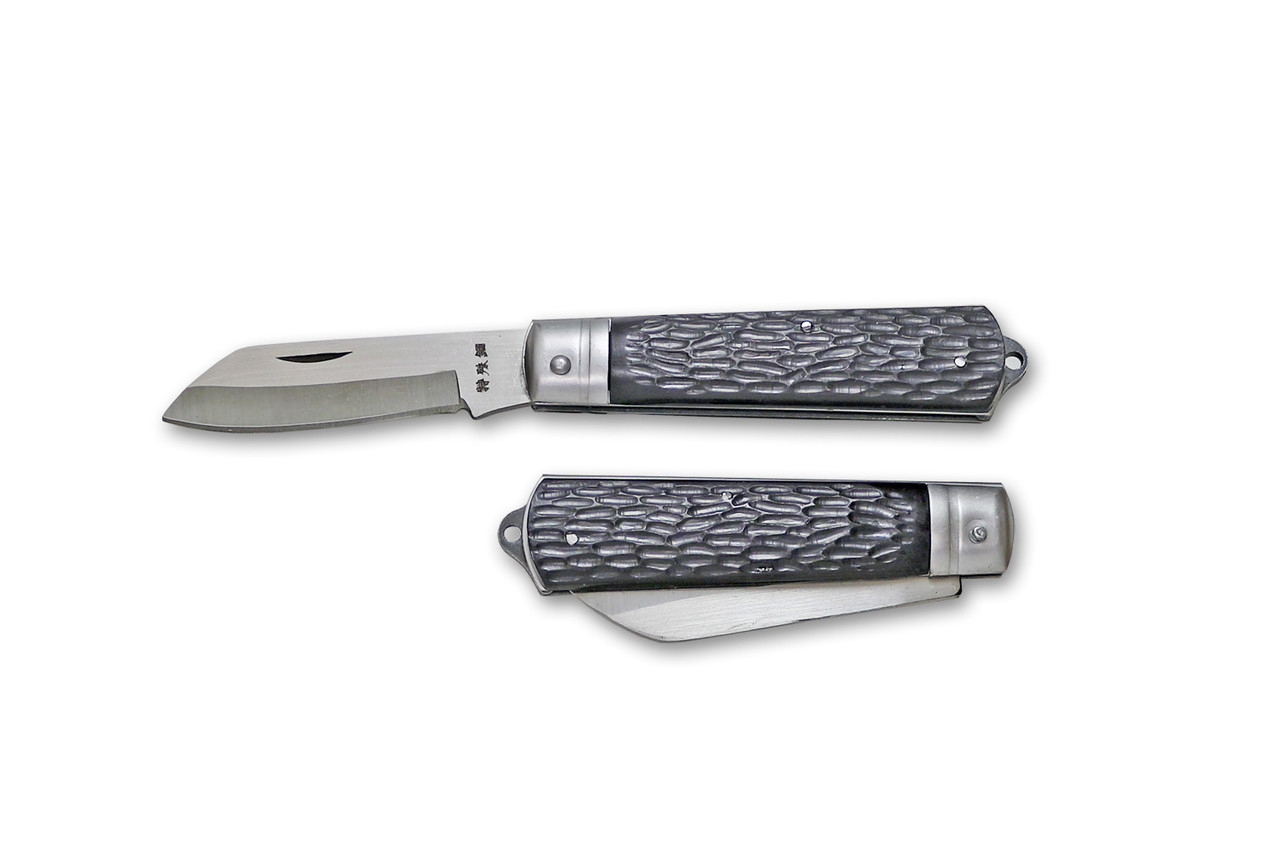 KT-404 Electrician's Jigged Handle Folding Pocket Knife