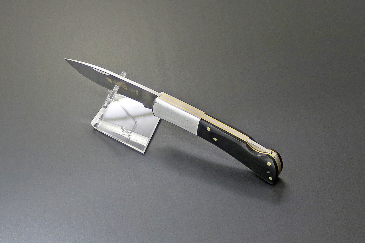 Kanetsune Seki Japan Kaico-Tou Black KB-511 AUS-8 Folding Lockback