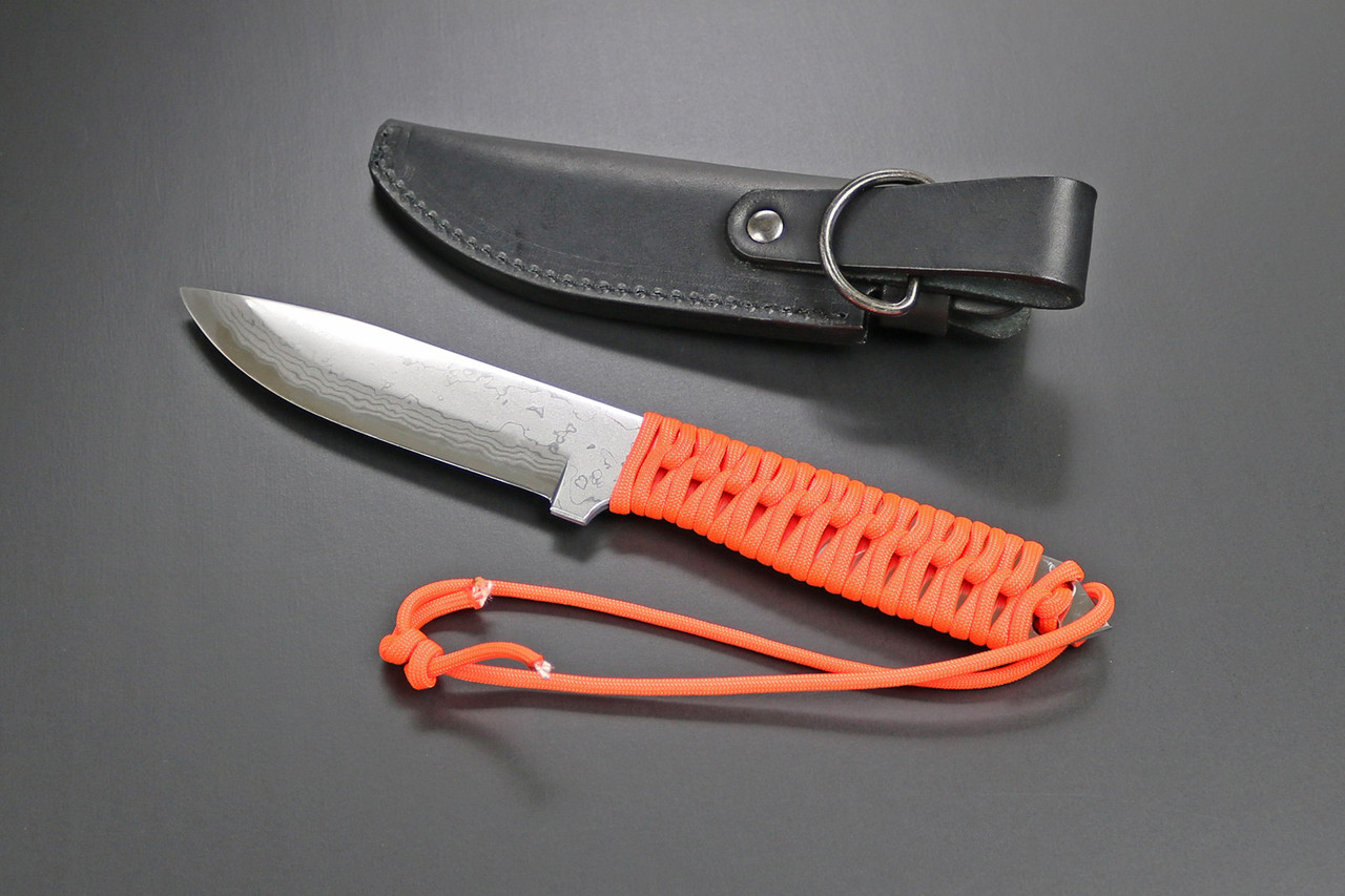 Kanetsune Seki Japan KB-291 Karasu Blue Steel 125mm Paracord
