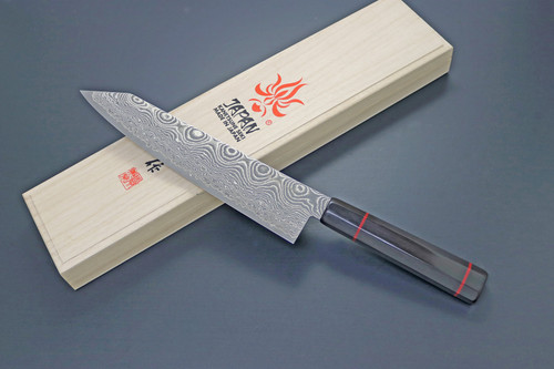 TWO FACE 2016 KUCHIDAKE ツカティー KC-845 Namishibuki Kiritsuke-Gyutou 210mm Damascus Kitchen Knife