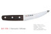 KC-336 Chousaki High Carbon Steel 140mm Kitchen Meat Knife
