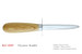 KC-049 420J2 Zelkova Wood Stainless Steel 95mm Oyster Knife