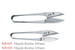 KB-624 SK-5 High Carbon Steel 120mm U-Shaped Scissors