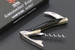 KC-002 AUS-8 Stainless Steel Black Sommelier Knife KC-002 AUS-8 Stainless Steel Black Sommelier Knife