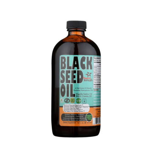 Pure Cold-Pressed Black Seed Oil, 16 oz. (Glass)