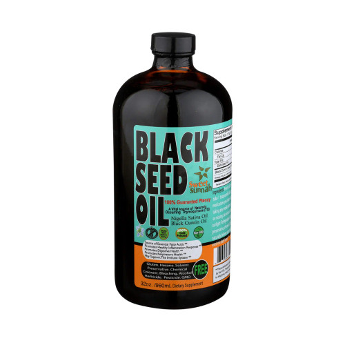 Pure Cold Pressed Black Seed Oil -32 oz.(Glass)
