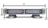 Mirage 12 inch TIR LED magnetic mini light bar size and dimensions showing 12 inch length, 5.75 inch depth, and 3 inch height with mounting legs by Extreme Tactical Dynamics

