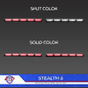 Extreme Tactical Dynamics Stealth 6 Linear LED Visor Light Bar with 2 Pairs of Undercover 4 Extreme Tactical Dynamics Stealth 6 Linear LED Visor Light Bar with 2 Pairs of Undercover 4