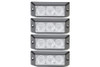 Extreme Tactical Dynamics HALO 6 TIR LED Grille and Surface Mount 4 Multi-Pack