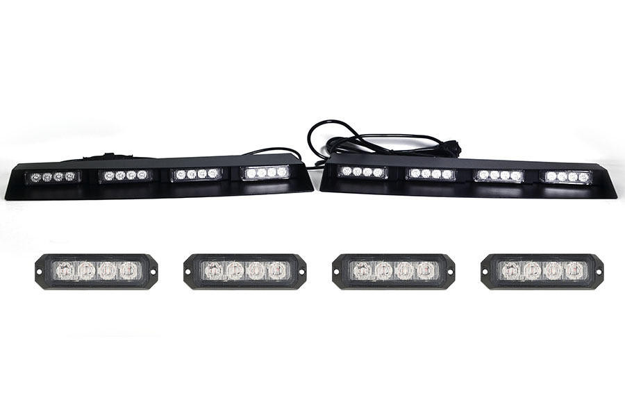 Elemental 40 TIR LED Visor Light Bar with 2 Pair Elemental 4