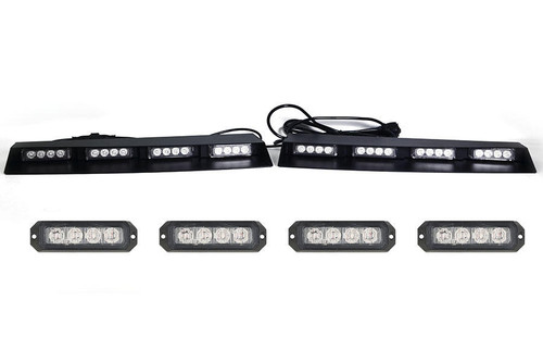 Stealth 3 TIR Visor Light Bar Bundle with 2 Pair Undercover 3