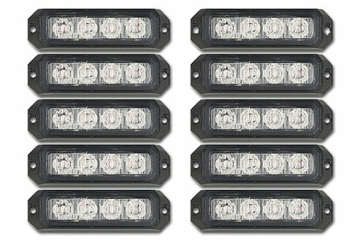 Extreme Tactical Dynamics Elemental 4 TIR LED Grille and Surface Mount Lights 10 Piece Multi-Pack