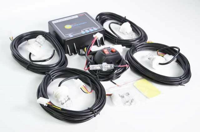 80 Watt 4 Head Strobe Light Kit | Extreme Tactical Dynamics