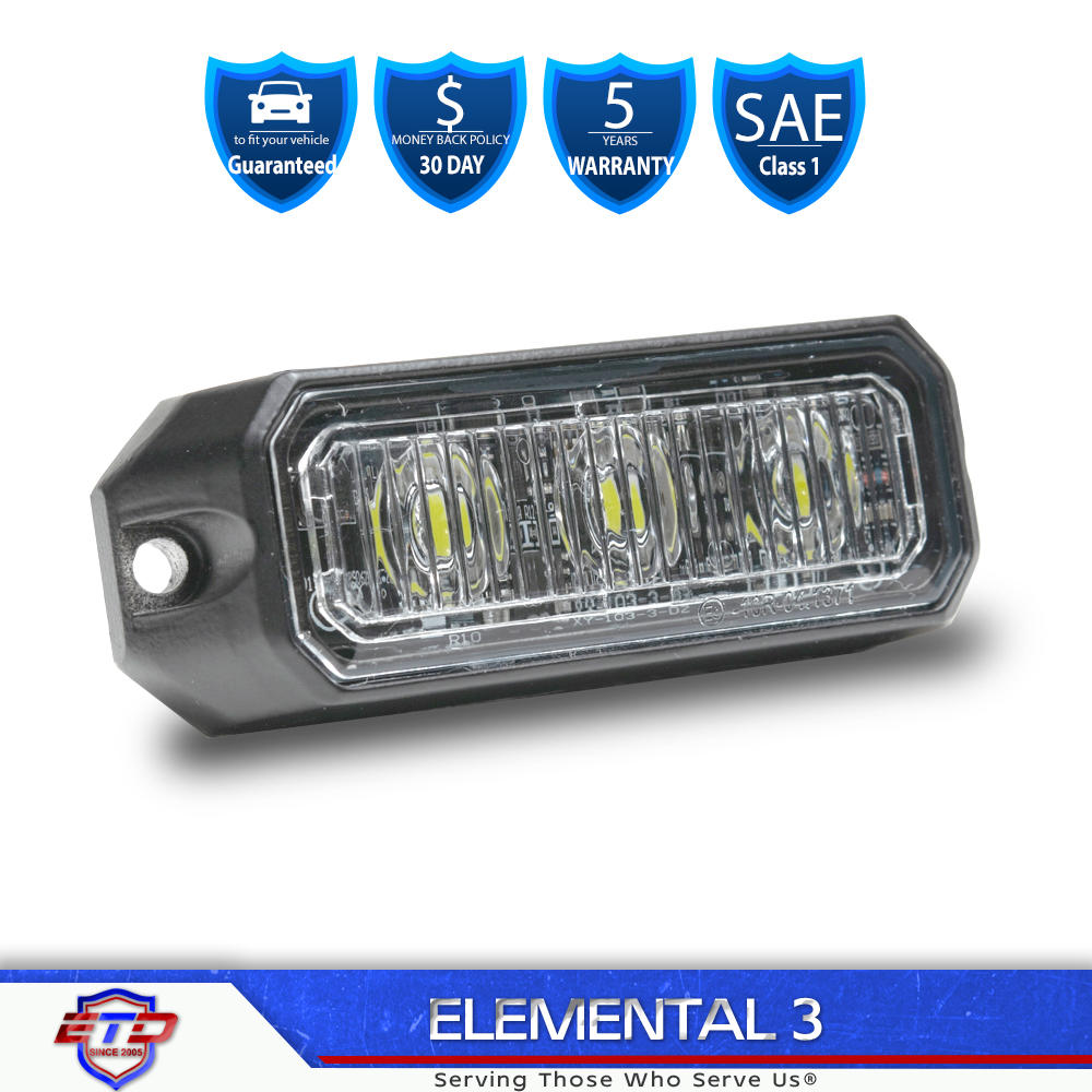 Grille and Surface Mount LED Lights for Emergency Vehicles