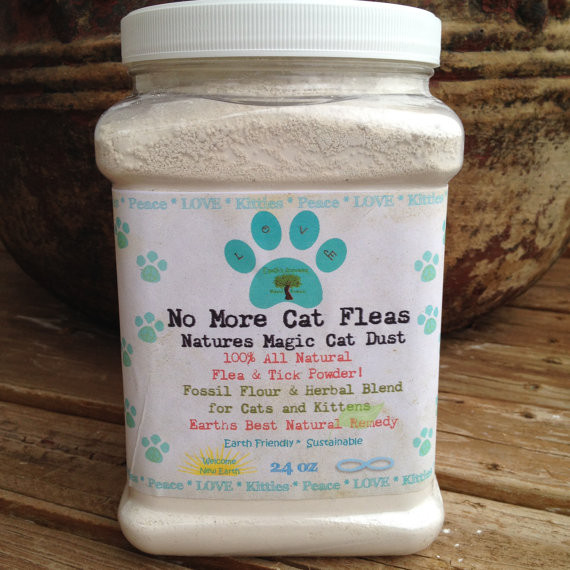 All Natural Cat Flea and Tick Powder for Cats and Kittens