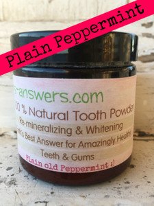 All Natural Remineralizing Plain ole Peppermint Tooth Powder All Natural Remineralizing Plain ole Peppermint Tooth Powder