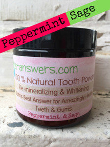 Remineralizing Peppermint and Sage Tooth Powder for Extra Whitening Remineralizing Peppermint and Sage Tooth Powder for Extra Whitening