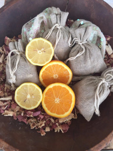 Warm Summertime Sachet, Set of 4 Fresh Cut Red Cedar and Lemongrass, Orange and Lemon Oil Aromatherapy Linen Bags Warm Summertime Sachet, Set of 4 Fresh Cut Red Cedar and Lemongrass, Orange and Lemon Oil Aromatherapy Linen Bags