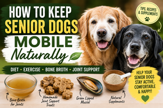 How to Keep Senior Dogs Mobile Naturally: Diet, Exercise, Bone Broth & Joint Support