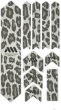 All Mountain Style Honeycomb MTB Frame Guard XL Clear/Cheetah