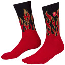 Fist Flaming Hawt Crew Socks Red/Black 2022