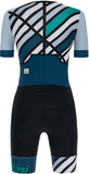 Santini Redux Raggio Womens SS Aero Tri-Suit Teal