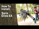 Saris Glide EX 2 Bike Hitch Mounted Bike Carrier
